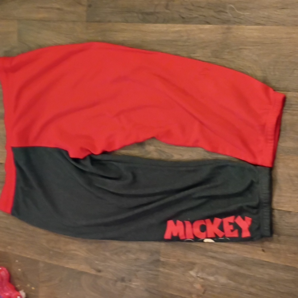 Adults Disney Mickey Mouse Charcoal and Scarlet Joggers - Picture 4 of 9